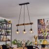 Ripoll Lampa wisząca, Kula świetlna, Lampa wisząca Ecru, Czarny, 3-punktowe
