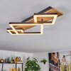 Cabanas Lampa sufitowa LED Wygląd drewna, Czarny, 1-punktowy