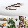 Cabanas Lampa sufitowa LED Wygląd drewna, Czarny, 1-punktowy