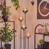 Koyoto Lampa stojąca 30 cm Ciemne drewno, Czarny, 4-punktowe
