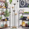 Koyoto Lampa stojąca 30 cm Ciemne drewno, Czarny, 4-punktowe