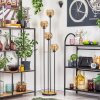 Koyoto Lampa stojąca 30 cm Ciemne drewno, Czarny, 4-punktowe