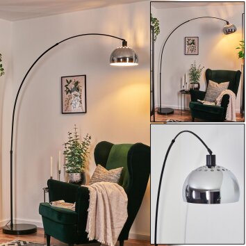 Baloca lampa stojąca, lampa podłogowa łukowa czarny, 1-punktowy