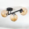 Chehalis lampa sufitowa, kula świetlna bursztynowy, 3-punktowe