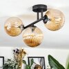 Chehalis Lampa sufitowa, Kula świetlna W kolorze bursztynu, 3-punktowe