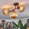 Chehalis Lampa sufitowa, Kula świetlna W kolorze bursztynu, 3-punktowe