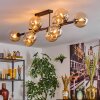 Gastor lampa sufitowa, kula świetlna bursztynowy, 10-punktowe