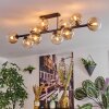 Gastor lampa sufitowa, kula świetlna bursztynowy, przezroczysty, 10-punktowe