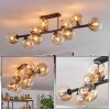 Gastor Lampa sufitowa, Kula świetlna W kolorze bursztynu, Przezroczysty, 10-punktowe