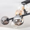 Gastor Lampa sufitowa, Kula świetlna W kolorze bursztynu, Przezroczysty, Przydymiony, 10-punktowe