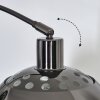 Baloca lampa stojąca, lampa podłogowa łukowa chrom, czarny, 1-punktowy