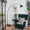 Baloca lampa stojąca, lampa podłogowa łukowa chrom, czarny, 1-punktowy