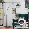 Baloca Lampa stojąca, Lampy łukowe Chrom, Czarny, 1-punktowy