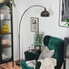 Baloca lampa stojąca, lampa podłogowa łukowa chrom, czarny, 1-punktowy