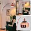 Baloca lampa stojąca, lampa podłogowa łukowa miedziany, czarny, 1-punktowy