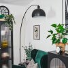 Baloca lampa stojąca, lampa podłogowa łukowa czarny, 1-punktowy