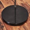 Baloca lampa stojąca, lampa podłogowa łukowa nikiel matowy, czarny, 1-punktowy