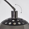 Baloca lampa stojąca, lampa podłogowa łukowa chrom, czarny, 1-punktowy