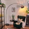 Baloca lampa stojąca, lampa podłogowa łukowa chrom, czarny, 1-punktowy