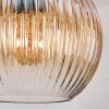 Koyoto lampa wisząca, kula świetlna, lampa wisząca bursztynowy, przezroczysty, przydymiony, 3-punktowe
