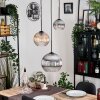 Koyoto lampa wisząca, kula świetlna, lampa wisząca bursztynowy, przezroczysty, przydymiony, 3-punktowe