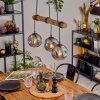 Ripoll Lampa wisząca, Kula świetlna, Lampa wisząca Ecru, Czarny, 3-punktowe