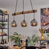 Ripoll Lampa wisząca, Kula świetlna, Lampa wisząca Ecru, Czarny, 3-punktowe