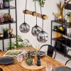 Ripoll Lampa wisząca, Kula świetlna, Lampa wisząca Ecru, Czarny, 3-punktowe