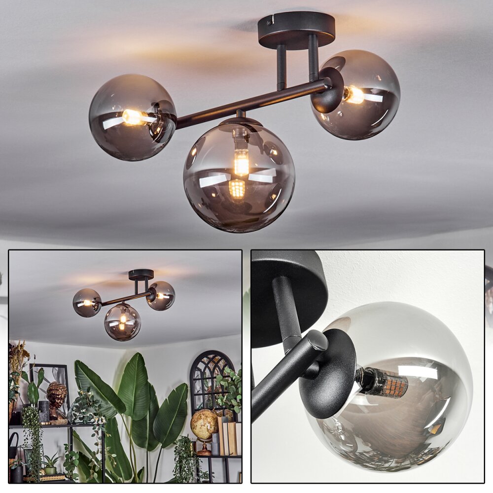 Chehalis Lampa sufitowa, Kula świetlna Przydymiony, 3-punktowe main product photo