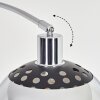 Baloca lampa stojąca, lampa podłogowa łukowa chrom, czarny, 1-punktowy
