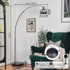 Baloca lampa stojąca, lampa podłogowa łukowa chrom, czarny, 1-punktowy