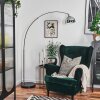 Baloca lampa stojąca, lampa podłogowa łukowa chrom, czarny, 1-punktowy