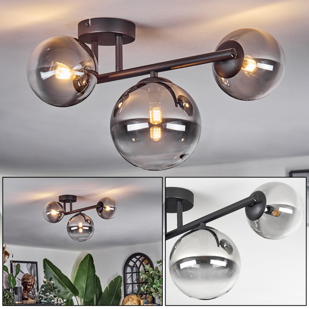 Chehalis Lampa sufitowa, Kula świetlna Przezroczysty, Przydymiony, 3-punktowe main product photo