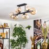 Gastor lampa sufitowa, kula świetlna bursztynowy, przezroczysty, 6-punktowe