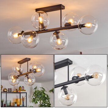 Gastor Lampa sufitowa, Kula świetlna Przezroczysty, 6-punktowe Gastor Lampa sufitowa, Kula świetlna Przezroczysty, 6-punktowe