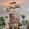 Gastor Lampa sufitowa, Kula świetlna W kolorze bursztynu, Przezroczysty, Przydymiony, 6-punktowe