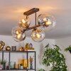 Gastor Lampa sufitowa, Kula świetlna W kolorze bursztynu, Przezroczysty, Przydymiony, 6-punktowe