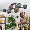 Gastor lampa sufitowa, kula świetlna niebeieski, zielony, miedziany, 10-punktowe