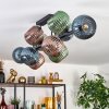 Gastor lampa sufitowa, kula świetlna niebeieski, zielony, miedziany, 10-punktowe