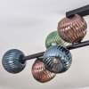 Gastor lampa sufitowa, kula świetlna niebeieski, zielony, miedziany, 10-punktowe