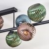 Gastor Lampa sufitowa, Kula świetlna Niebeieski, Zielony, W kolorze miedzi, 10-punktowe