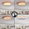 Hiral lampa sufitowa, panel LED kolory naturalne, biały, 1-punktowy