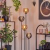 Koyoto Lampa stojąca 30 cm Ciemne drewno, Czarny, 4-punktowe