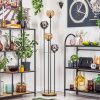Koyoto Lampa stojąca 30 cm Ciemne drewno, Czarny, 4-punktowe