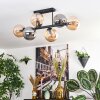 Gastor lampa sufitowa, kula świetlna bursztynowy, przydymiony, 6-punktowe