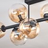 Gastor lampa sufitowa, kula świetlna bursztynowy, przezroczysty, 8-punktowe