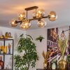 Gastor lampa sufitowa, kula świetlna bursztynowy, przezroczysty, 8-punktowe