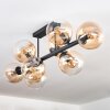 Gastor lampa sufitowa, kula świetlna bursztynowy, przezroczysty, 8-punktowe