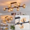 Gastor Lampa sufitowa, Kula świetlna W kolorze bursztynu, Przezroczysty, 8-punktowe