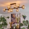 Gastor Lampa sufitowa, Kula świetlna W kolorze bursztynu, Przezroczysty, 8-punktowe